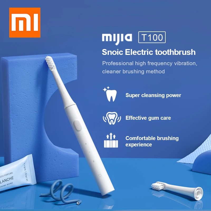 

XIAOMI MIJIA T100 Sonic Electric Toothbrush USB Rechargeable Toothbrush IPX7 Waterproof Ultrasonic Automatic Tooth Brush