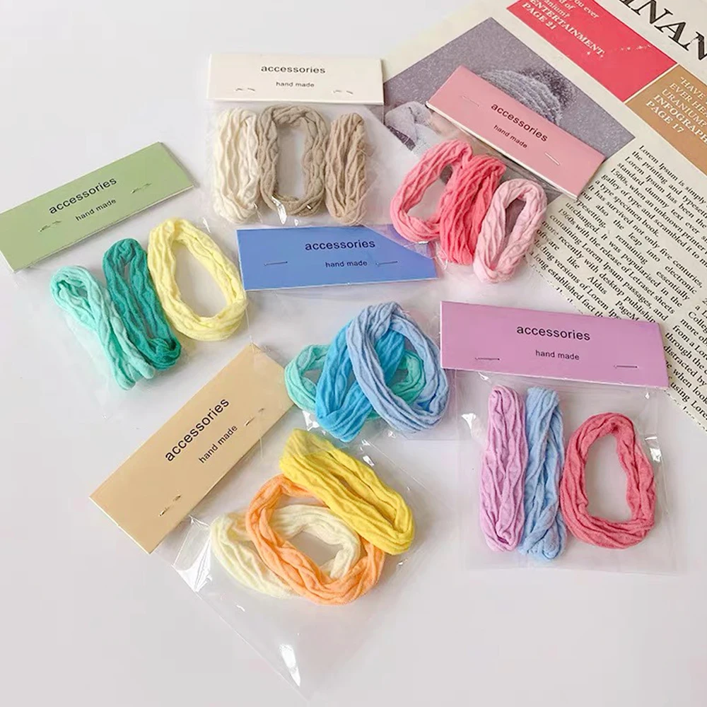 3 шт./упаковка бесшовные эластичные резинки для волос