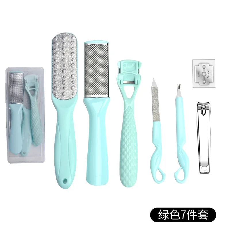 Stainless steel nail clipper set foot grinder household nail groove eagle nose pliers peeling and trimming nail clippers 20 pcs