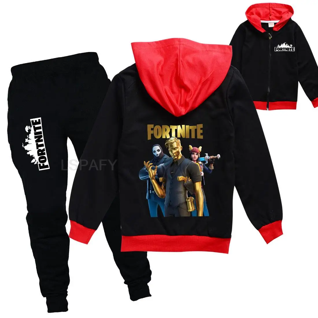 2 шт. детские спортивные штаны и толстовки с принтом FORTNITE | Багаж сумки