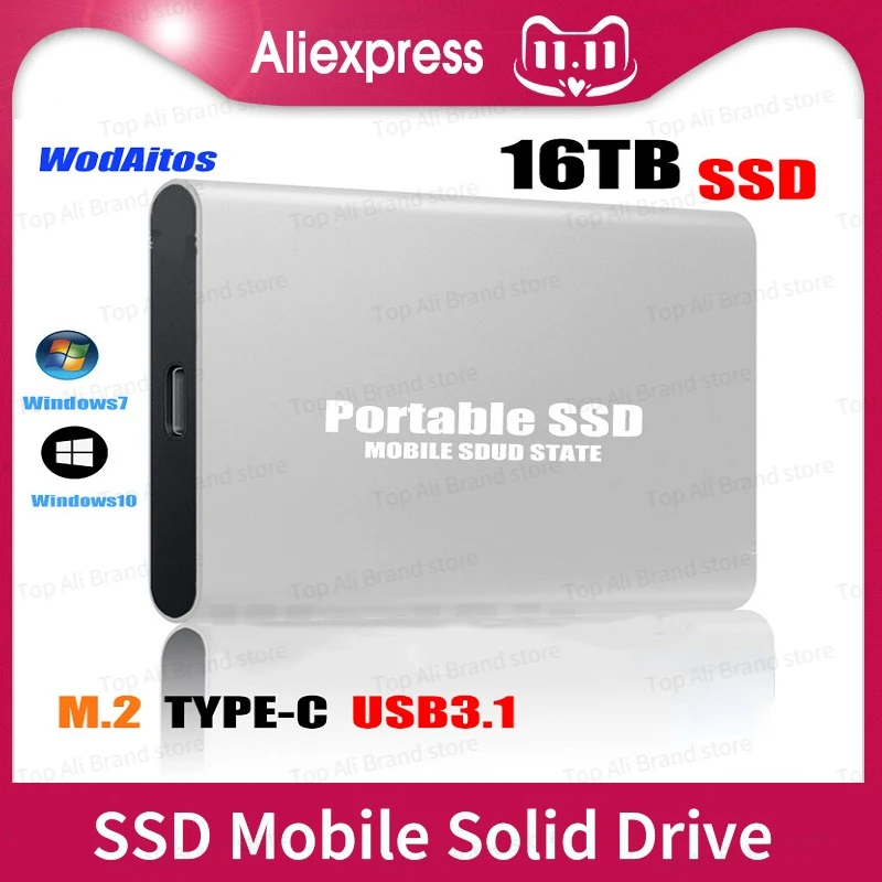 

TYPE-C Original Computer Portable High Speed Hard Drive for Laptop Desktop USB 3.1 Mobile Hard Drive SSD Solid State Drive