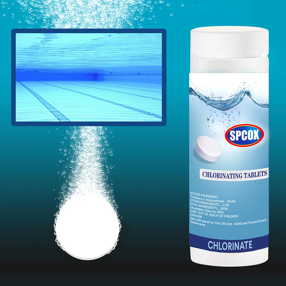 

100 шт., шипучие таблетки для очистки воды в бассейне