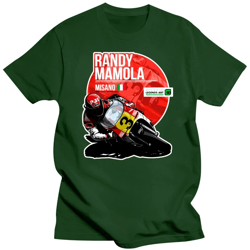 Men t-shirt Randy Mamola 1987 Misano tshirt Women t shirt