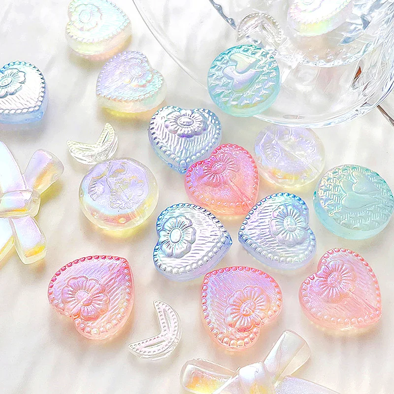 Plating Jewelry Aurora Color Beaded Making Beads Diy Children's Earrings Bracelets Hair Handmade Making Materials