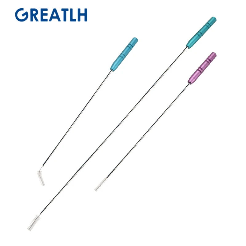 Набор щеток для очистки канюль для липосакции и извлечения стволовых клеток жира (3 шт.) - 195 мм / 200 мм / 370 мм.