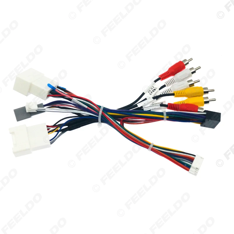 Автомобильный 16-контактный стерео адаптер проводки FEELDO с Canbus для Mitsubishi