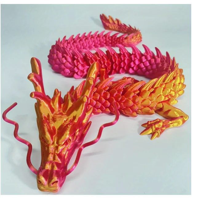 3D-фигурка дракона из пластика 90 см