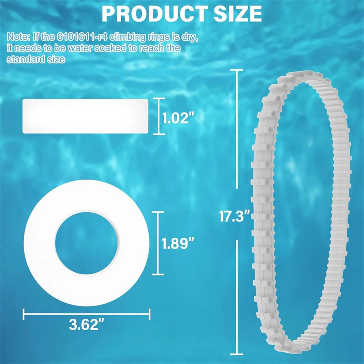 9985006-R2 трек и альпинистские кольца 6101611-R4 запасные части совместимы с Maytronics Dolphin