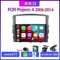 jmcq android car stereo radio multimedia video player for mitsubishi pajero 4 v80 v90 2006 2014 2 din dvd head unit carplay