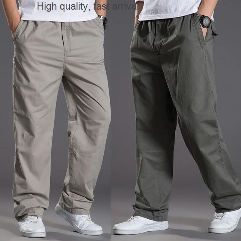 

Size Casual Large Pants Men's Loose Pants plus-Sized Trousers Summer Overalls Fat Men's Wide Leg Fat Guy Sports Pants