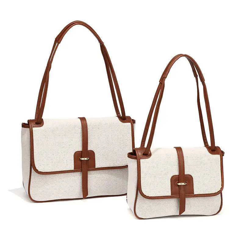 

Luxury Designer Purse and Handbags Simple Canvas Tote Bags for Women Large Capacity Shoulder Messenger Bag Girl Student Book Bag
