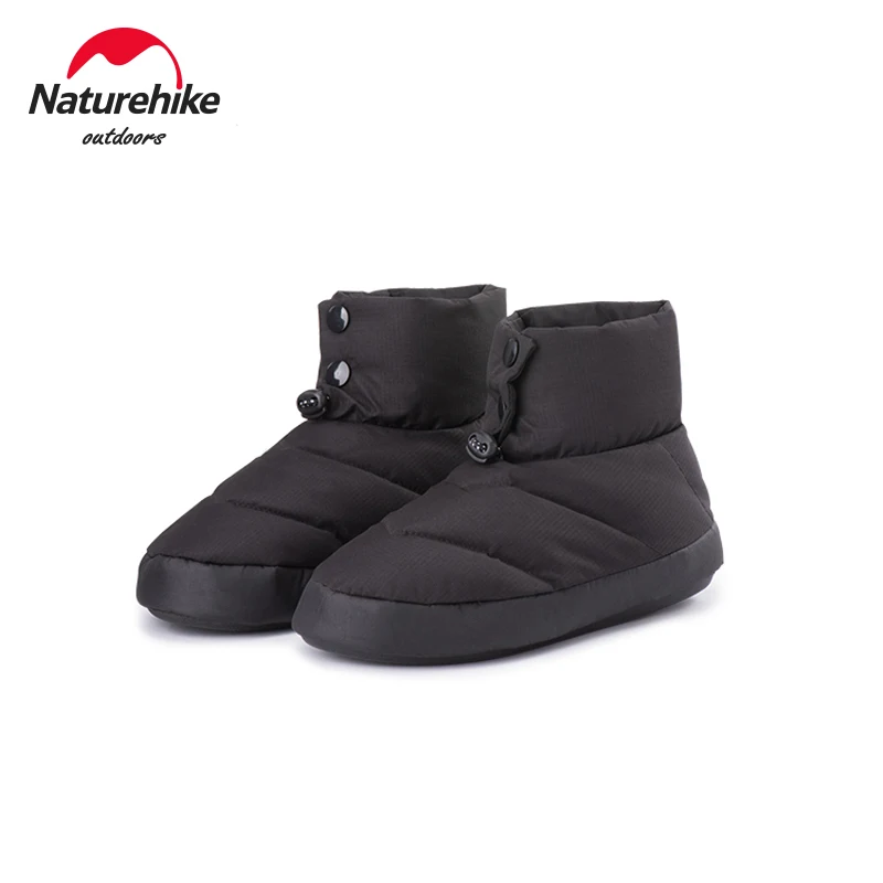 

Naturehike Unisex Camp Shoes High-Top Keep Warm White Duck Down Thermal Shoes Anti-slip Water-Repellent Windproof Camping Shoes