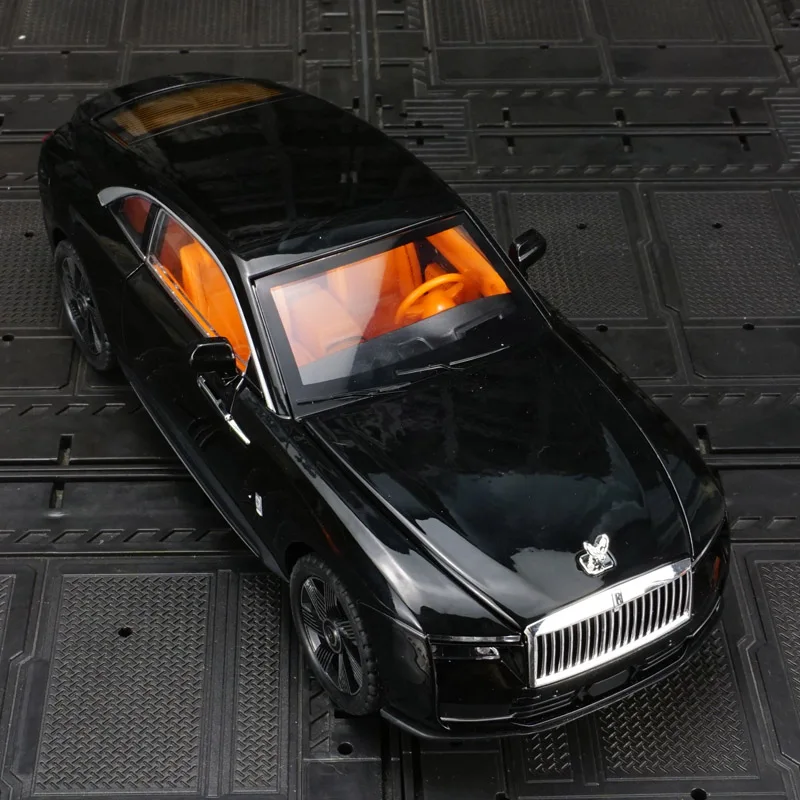 Фото Коллекционная модель автомобиля Rolls Royce из блестящего сплава, масштаб 1:24, с открывающимися дверями, высококачественный седан, подарок. №2