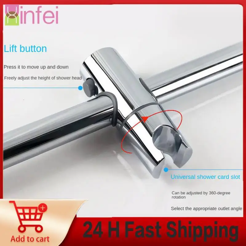 

360 Degree Rotation Adjustment Shower Bracket Fixture Free Adjustment Of Shower Height General Shower Nozzle Bracket Inline