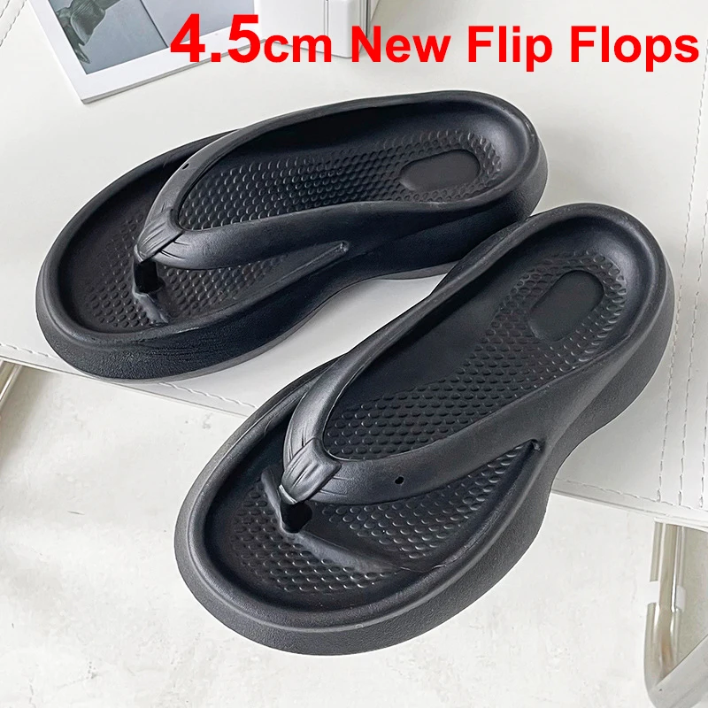 

Rimocy Summer Beach Flip Flops Women 2022 Clip Toe Soft Platform Slippers Female Comfy Thick Bottom Non-slip Beach Slides Shoes