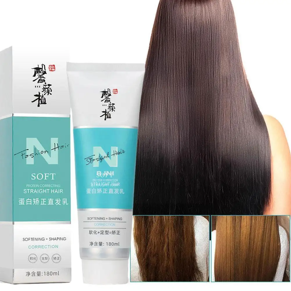 

Кератиновый протеиновый корректирующий выпрямитель для волос, 180 мл, восстанавливает и не вредит волосам, увлажняет, смягчает и не вредит волосам, D7J1