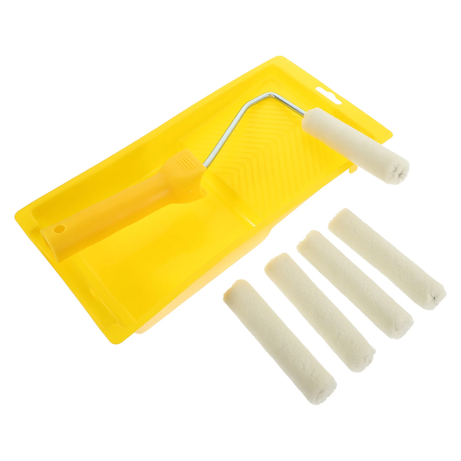 

Painting Roller Kit 4 Inch Kickstand Wall Supplies House Rollers Bristle Brush Small