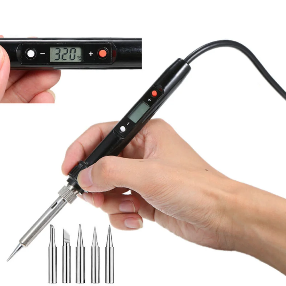 

Temperature Iron 80W Adjustable Digital Soldering Tool Trim Weldin 182 grams 300 * 80 * 30mm Accessary British