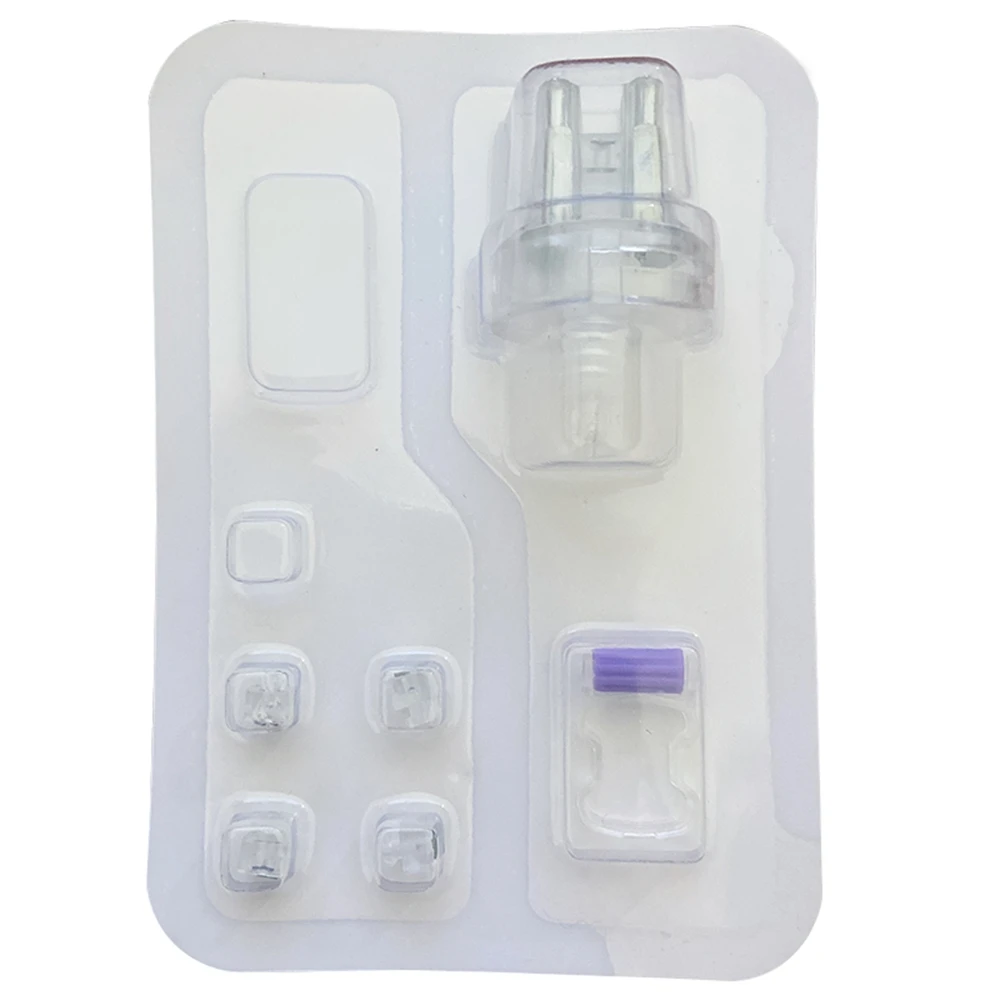 

EMS Monocrystalline Silicon Chip Replacement Head 1 Set for Injector Mesotherapy Gun Needle Free Injection Moisturizing Mesogun