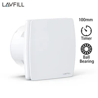 4 100mm wall ceiling extractor bathroom shower exhaust fan with timer switch 220v