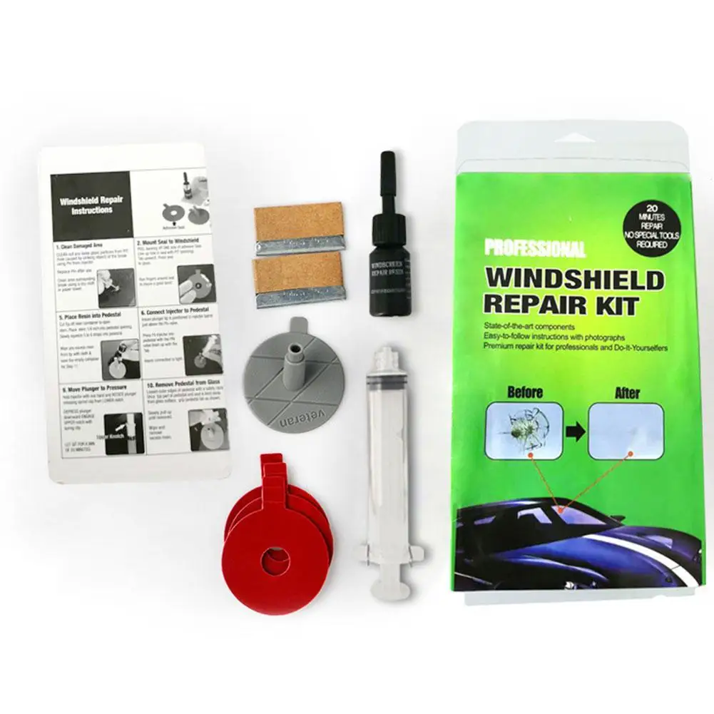 

Glass Repair Agent Automotive Windshield Repair Kit Tool Automotive Windshield Repair Kit Gives Doorknob Protection Decorative