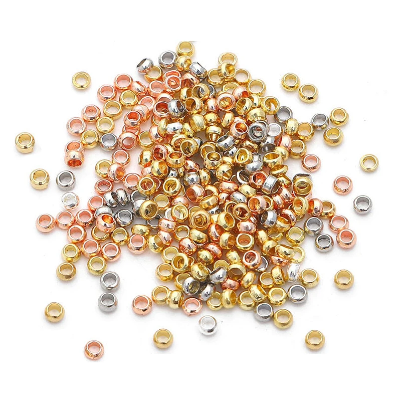 

Разделительные бусины из нержавеющей стали, 100 шт., 2/2, 5 мм