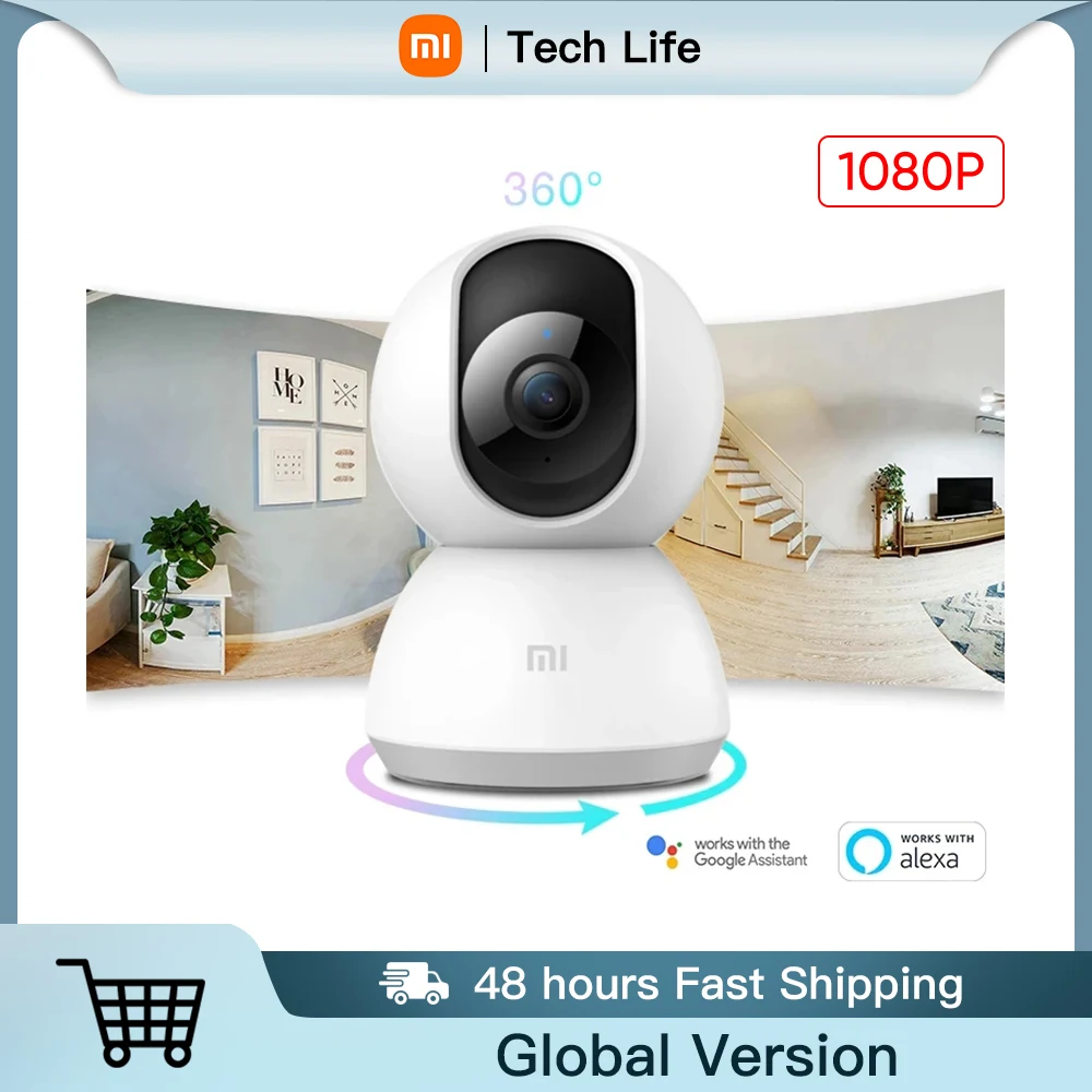 

In Stock Xiaomi Mi Home Security IP Camera 360° 1080P FHD Night Vision Motion Detection WiFi Voice Talkback Abnormal Alert