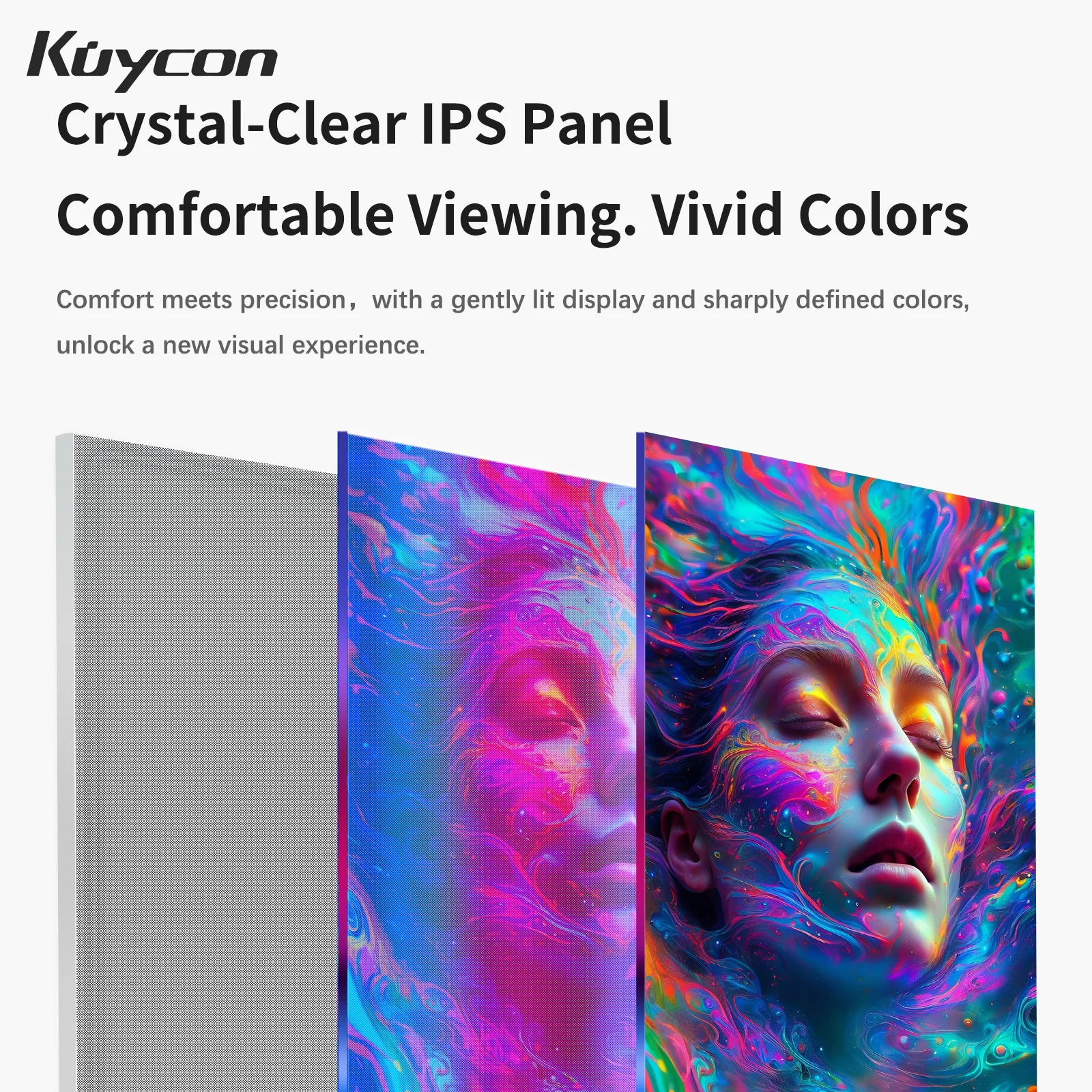 Фото Kuycon P10 светодиодный ЖК-монитор компьютера 31,5 дюймов HD с полным широким экраном IPS стеклянная зеркальная поверхность 4K для XBox PS4 PS5 Switch PC Monitor №4