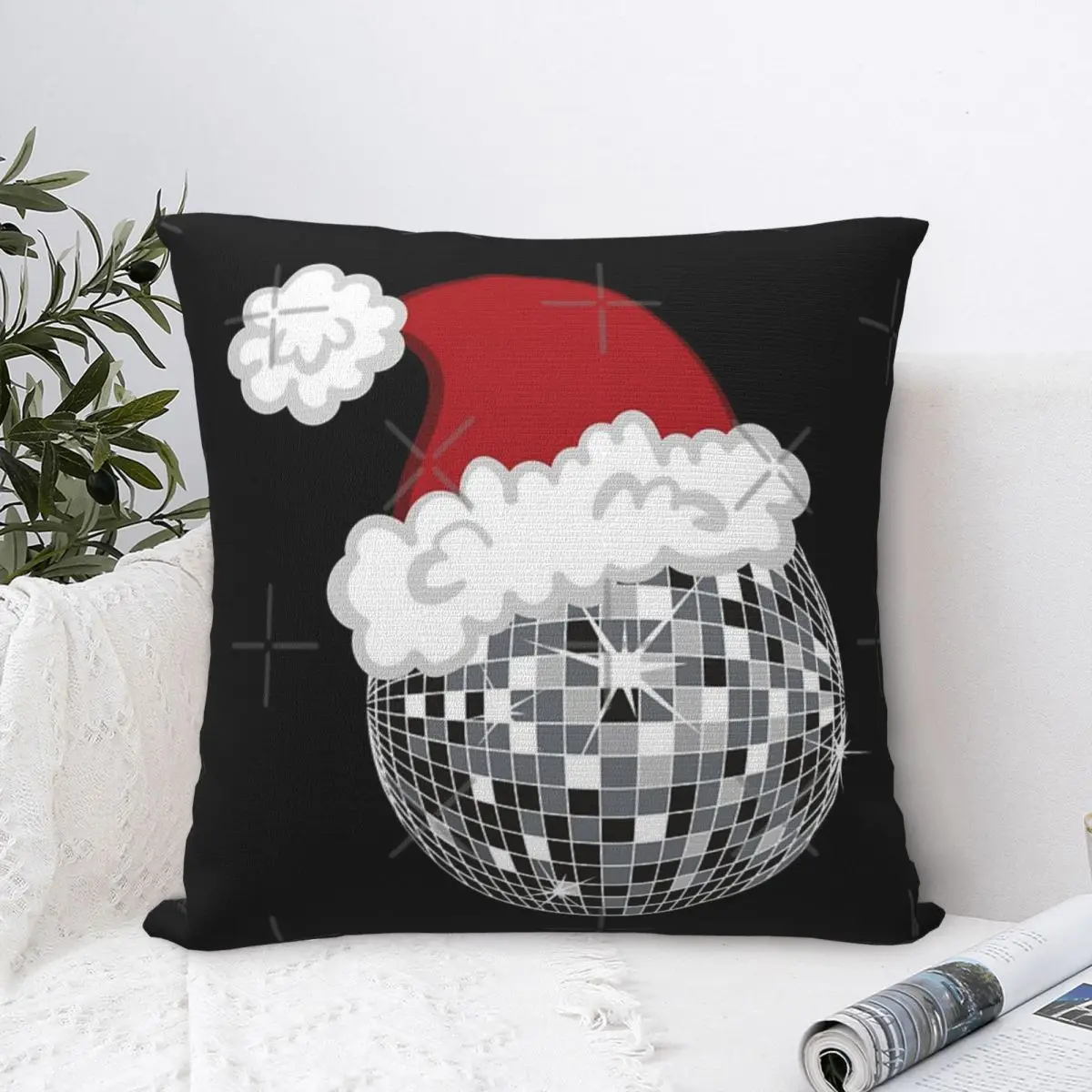 Наволочка Santa Disco Ball наволочка для гостиной декоративные наволочки