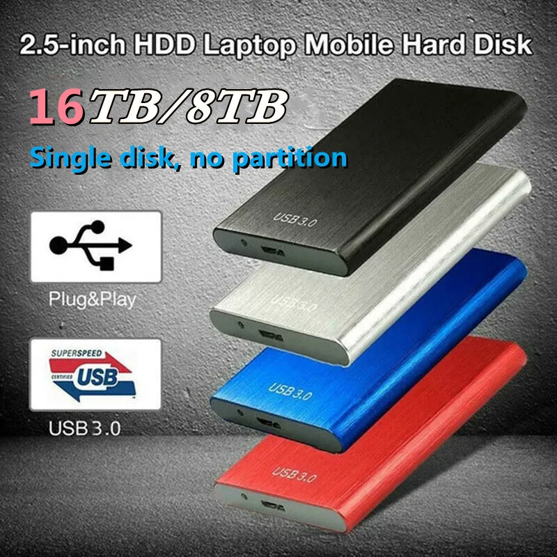 Оригинальный высокоскоростной SSD Внешний жесткий диск ssd 16 ТБ 12 1 500G TYPE-C внешний