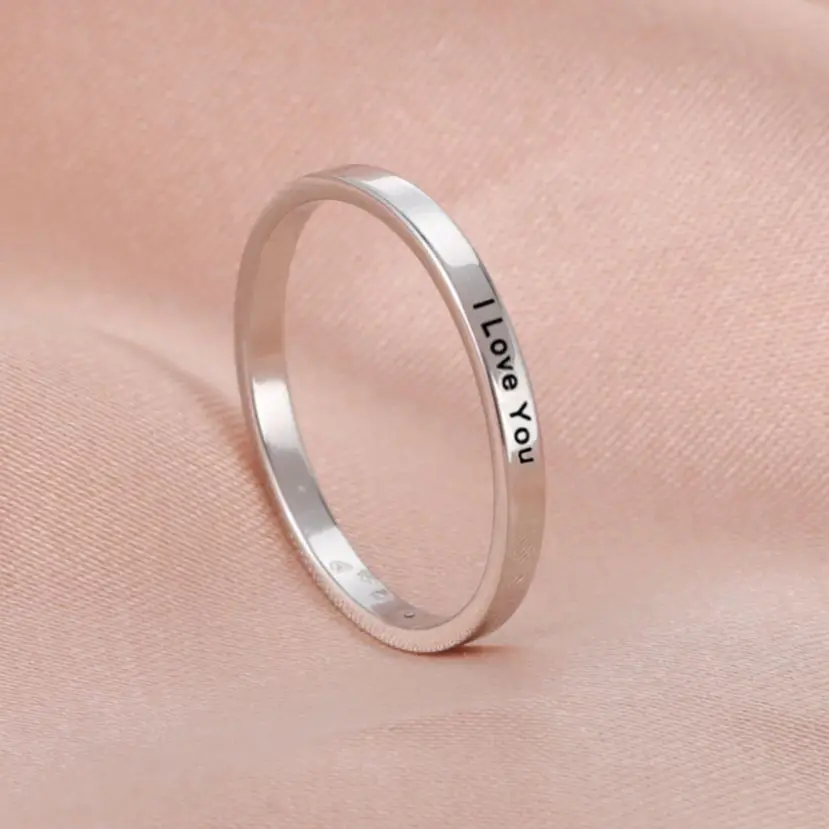 Lemegeton 2/3/6/8mm кольцо мужское Персонализированные именные кольца для женщин и