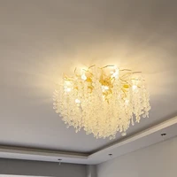 glass led ceiling light luxury living room upscale master bedroom new hall lamps for restaurant lights fixture decoration zx8363