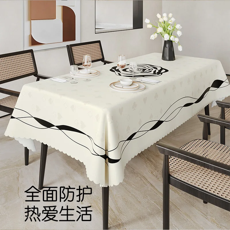 

Table cloth waterproof, oil proof, and washable table cloth square