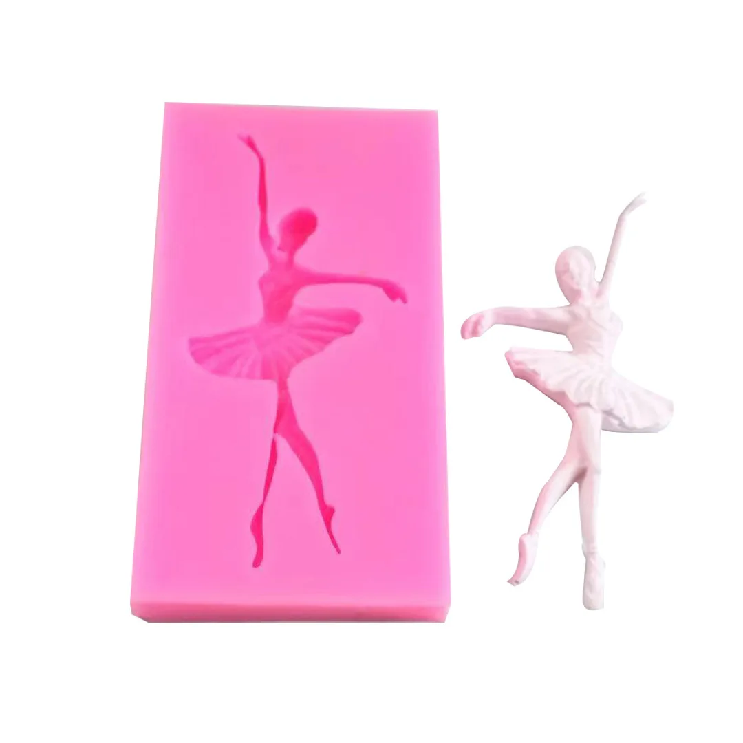 

Angel Dancing Girl Ballet Dancer Silicone Mold Sugarcraft Chocolate Cupcake Baking Mold Fondant Cake Decorating Tools