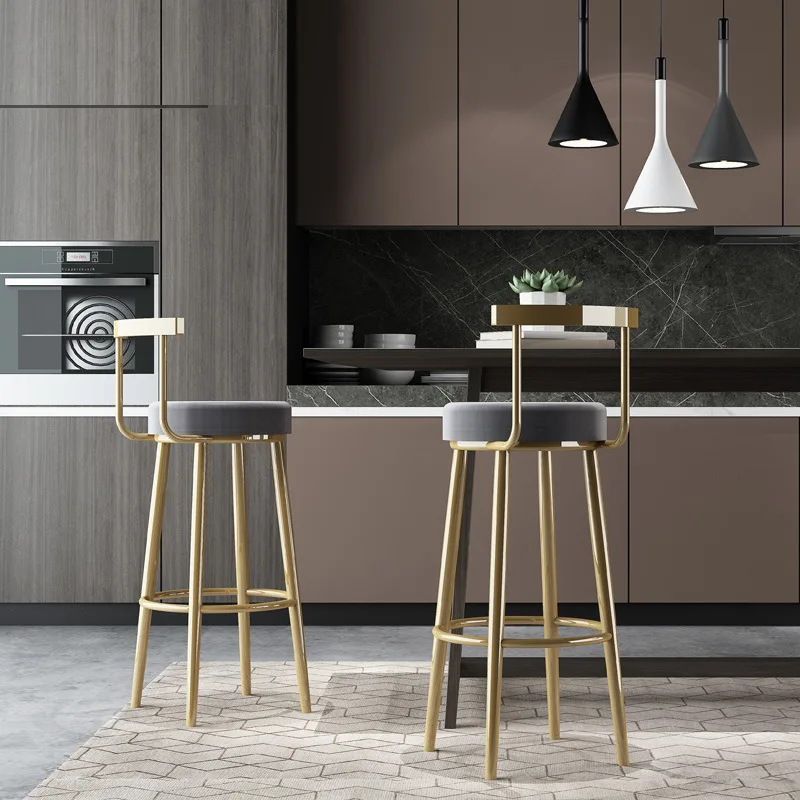 

Роскошные Дизайнерские барные стулья Master Loft, обеденные современные стулья золотого цвета, металлические барные стулья, мебель для дома