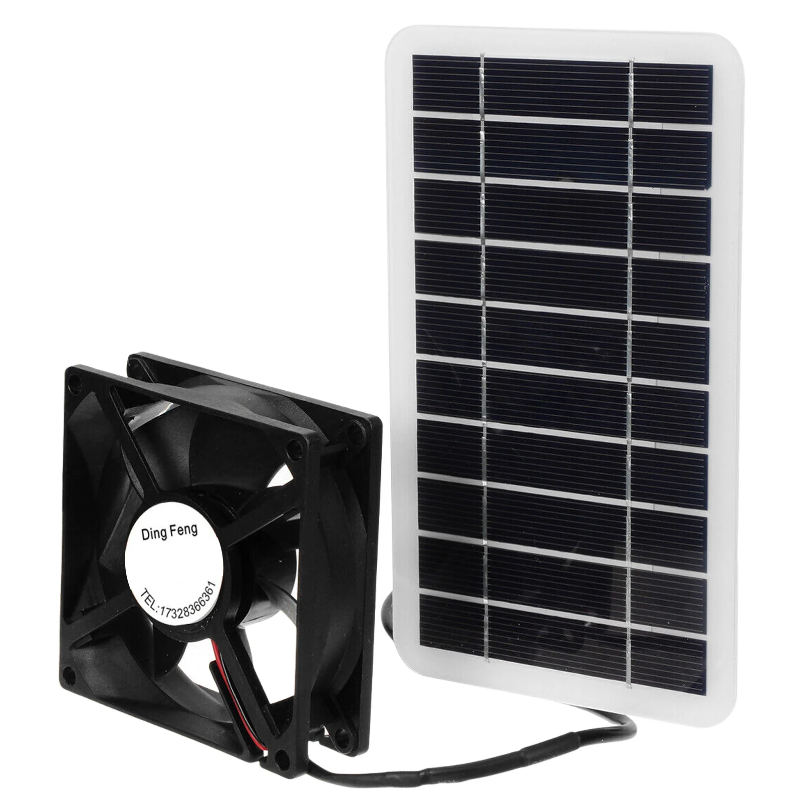 

Solar Panel Powered Fan Waterproof Exhaust Fan Solar Panel Ventilator For Chicken Coop Greenhouse Dog House Shed Pet Houses