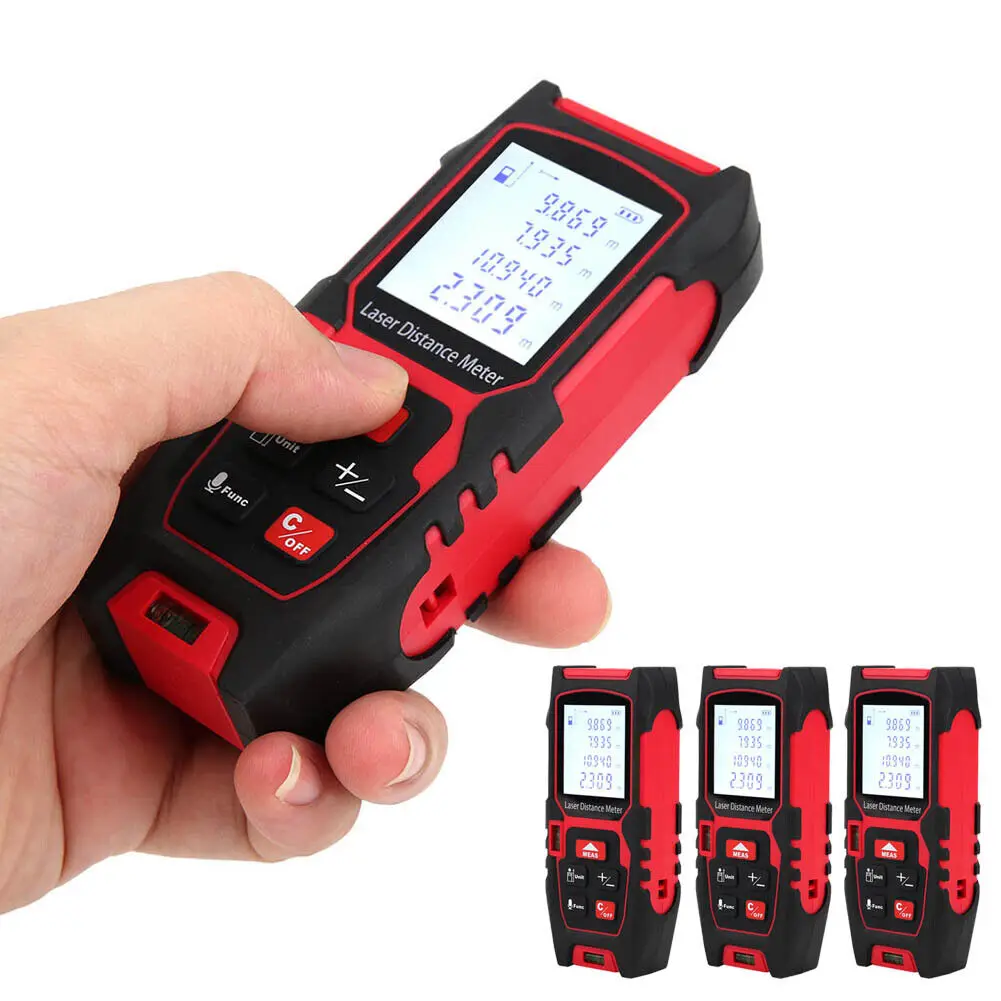 

80/100 Meter Digital Infrared Distance Meter Portable Altimeter Handheld Range Finder Measuring Device