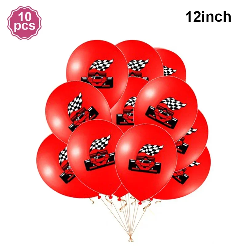 

Черно-белый клетчатый набор посуды для дня рождения Формула 1