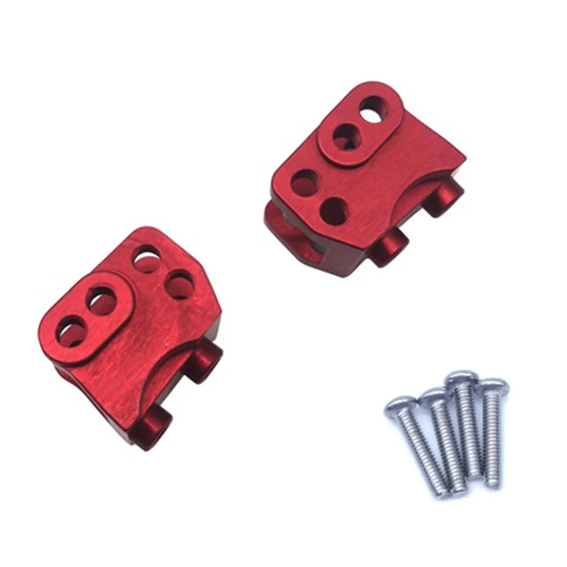 

2pcs CNC Aluminum Front Rear Lower Shock Linkage Link Mount for RC 1/10 Rock Car Axial SCX10-II 90046 90047 AR44 Axle,Red