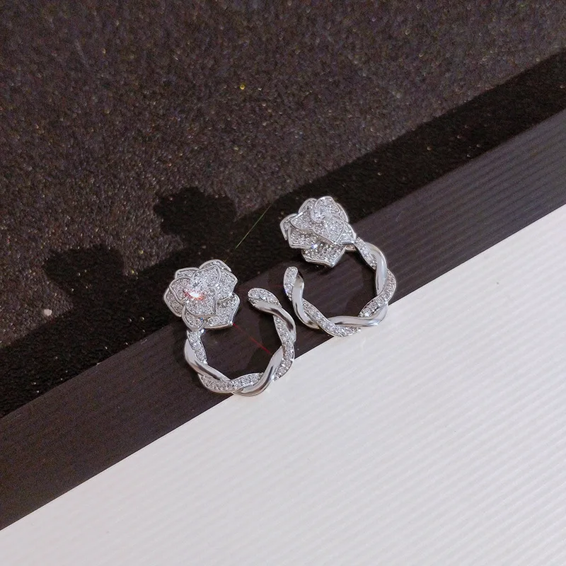 

925 Silver Diamond Drop Earring for Women DIWENFU Aros Mujer Oreja 14K Gold Jewellry Orecchini Diamond Gemstone Female Boxs