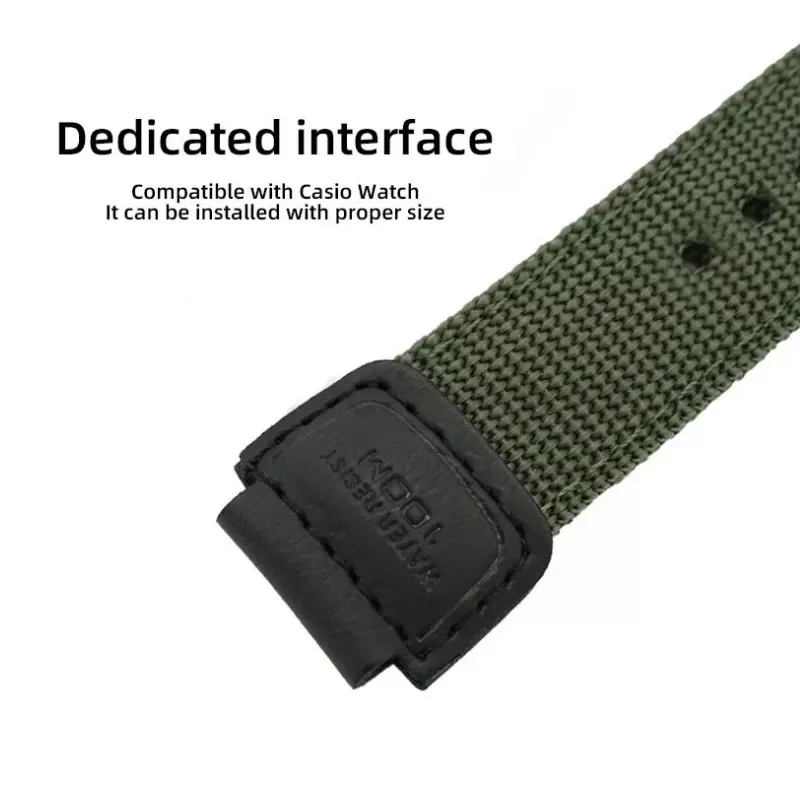 High Quality Durable Nylon Watchbands For Casio AE-1200WH/SGW-300/AQ-S810W/AE1200WH 18mm Anti-fall Watch Band Replacement Strap