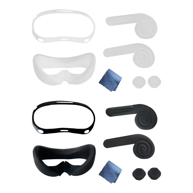 

-Силиконовая накладка на лицо виртуальной реальности, силиконовые наушники для наушников Pico 4 VR, защита гарнитуры, прочные Чехлы виртуально...