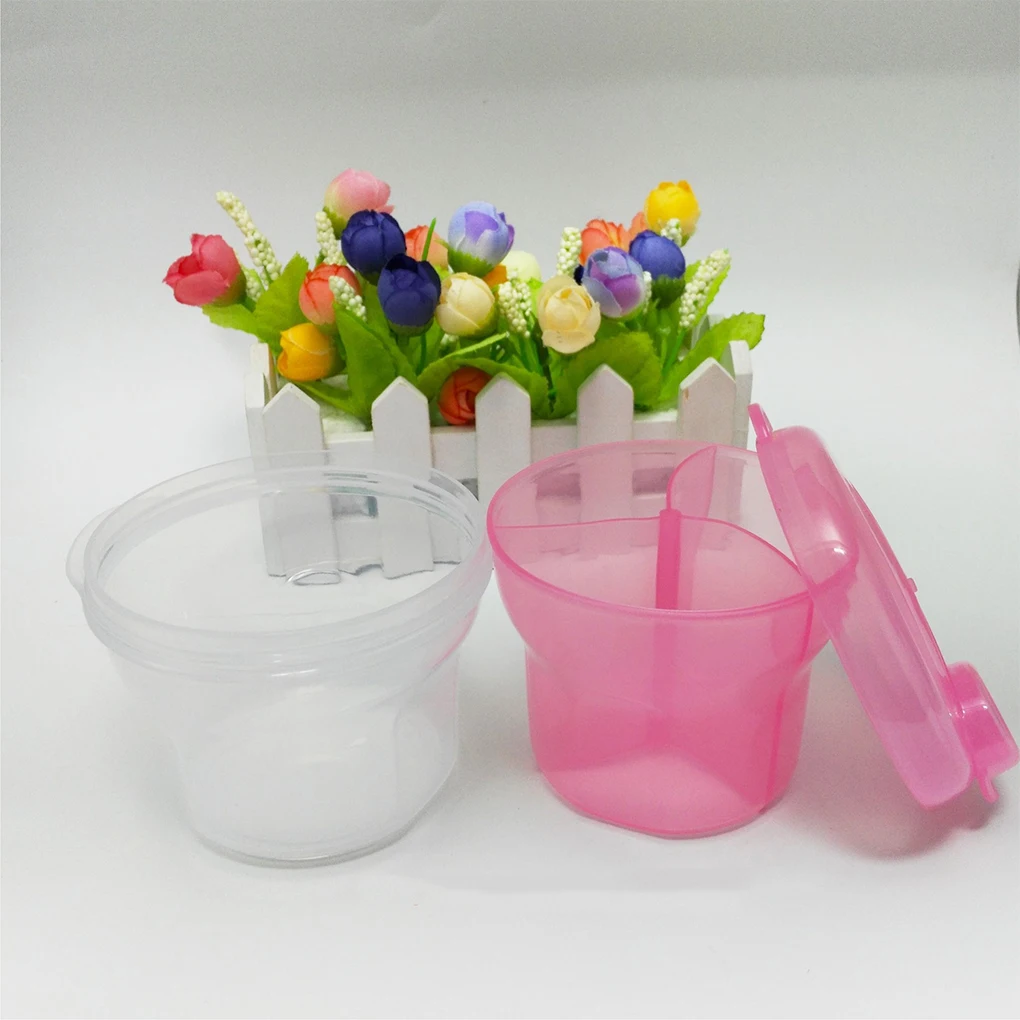 

Нетоксичный контейнер для сухого молока с 3 отделениями, безопасный для пищевых продуктов, контейнер для хранения, розовый