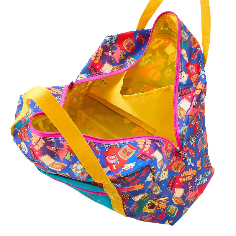 Складная дорожная спортивная сумка Губка Боб портативная для багажа в стиле