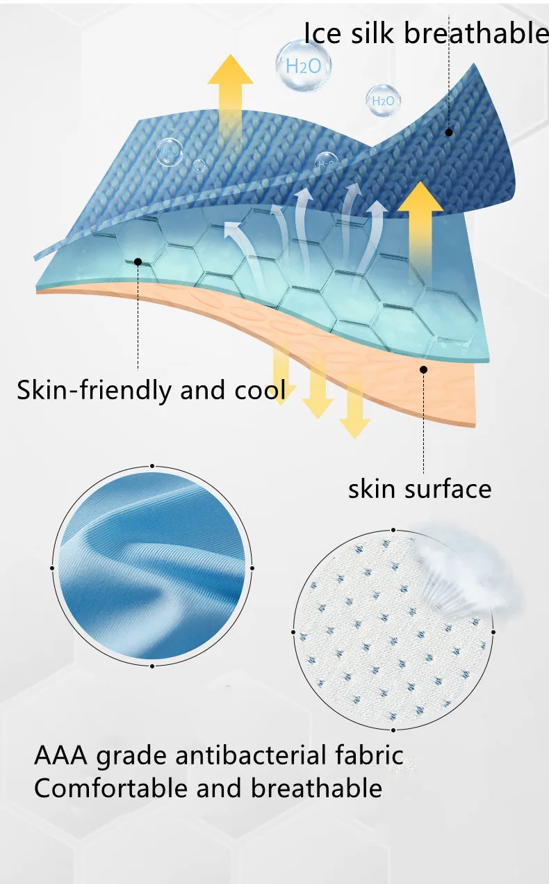 3/Pack of CannaKelv ice silk men's underwear seamless sexy comfortable breathable boxer solid color underwear men