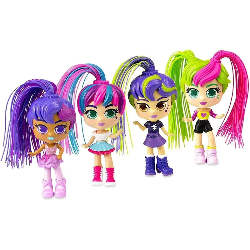 

SilverLit Curli Girls Color Charli Hayli Pet Set DIY ручная работа, плетеные волосы, прекрасная Модная Кукла, игрушки для девочек, детей, принцессы