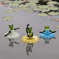 garden courtyard water interesting floating decorations pool simulation animal decoration pond frog series