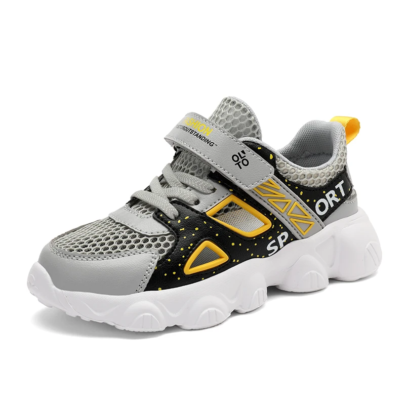 Summer Single Mesh Hollow Mesh Face Student Breathable Sandals New Boys and Girls' Sports Shoes Size 29-39