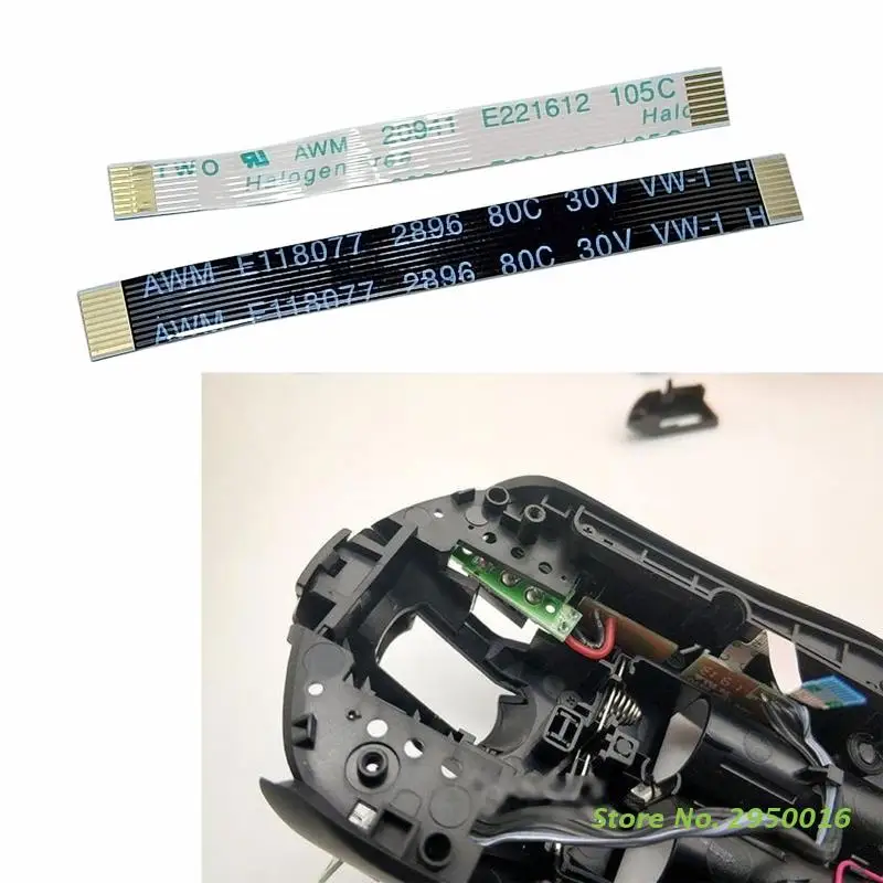 2pcs Mouse Main Board Alignment Row Line Flexible Cable for logitech G603 10PIN Mice Replacement