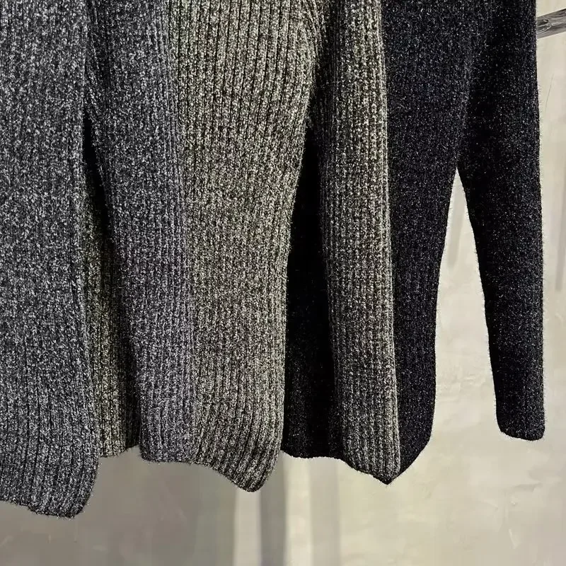 Новый мужской свитер-поло с воротником-поло/черепаховым воротником осень-зима 2023